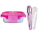 thumbnail image 1 of Hermético Keep 650ml Acero + Cubiertos On The Go Rosa - PS, 1 of 8