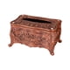 thumbnail image 3 of Caja De Pañuelos Cubierta Contenedor Papel Higiénico Soporte Para Dormitorio Tocador Encimera Pequeño Bronce Rojo, 3 of 5