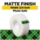 thumbnail image 2 of 12 rollos de cinta adhesiva Scotch Magic Invisible, 19 mm x 25 m, 2 of 9