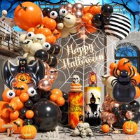 Paready - Balloon Arch Parready Halloween Naranja/Negro 120 Unidades
