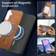 thumbnail image 2 of Magnetic Slim Case for Samsung Galaxy A15 with Camera Guard & Anti-Scratch Back Brown, 2 of 6
