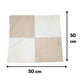 thumbnail image 2 of Funda Cojín Gabriela Beige Blanco Felpa 50x50 cm, 2 of 2