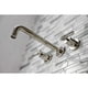 thumbnail image 4 of Grifo de pared para bañera Kingston Brass Milano, níquel pulido, 4 of 7