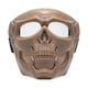 thumbnail image 4 of Gafas De Calavera Máscara Ajustable Para Esquiar Nieve Motociclismo Película Prop Caqui Lente Transparente, 4 of 5