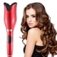 thumbnail image 2 of Curler de pelo giratorio automático, Curler de pelo profesional de giro de aire para todos los tipos de pelo, pantalla digital LCD (rojo), 2 of 3