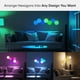 thumbnail image 2 of Luces de pared inteligentes RGBW de 16 millones de colores, LED regulables, con forma de nanoleaf, 2 of 9