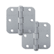 thumbnail image 1 of Pack 2 Bisagras Acero Odis 3”×3”×2,0mm Canto Redondo - Plata, 1 of 6