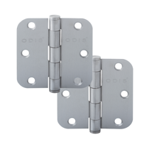 Pack 2 Bisagras Acero Odis 3”×3”×2,0Mm Canto Redondo - Plata