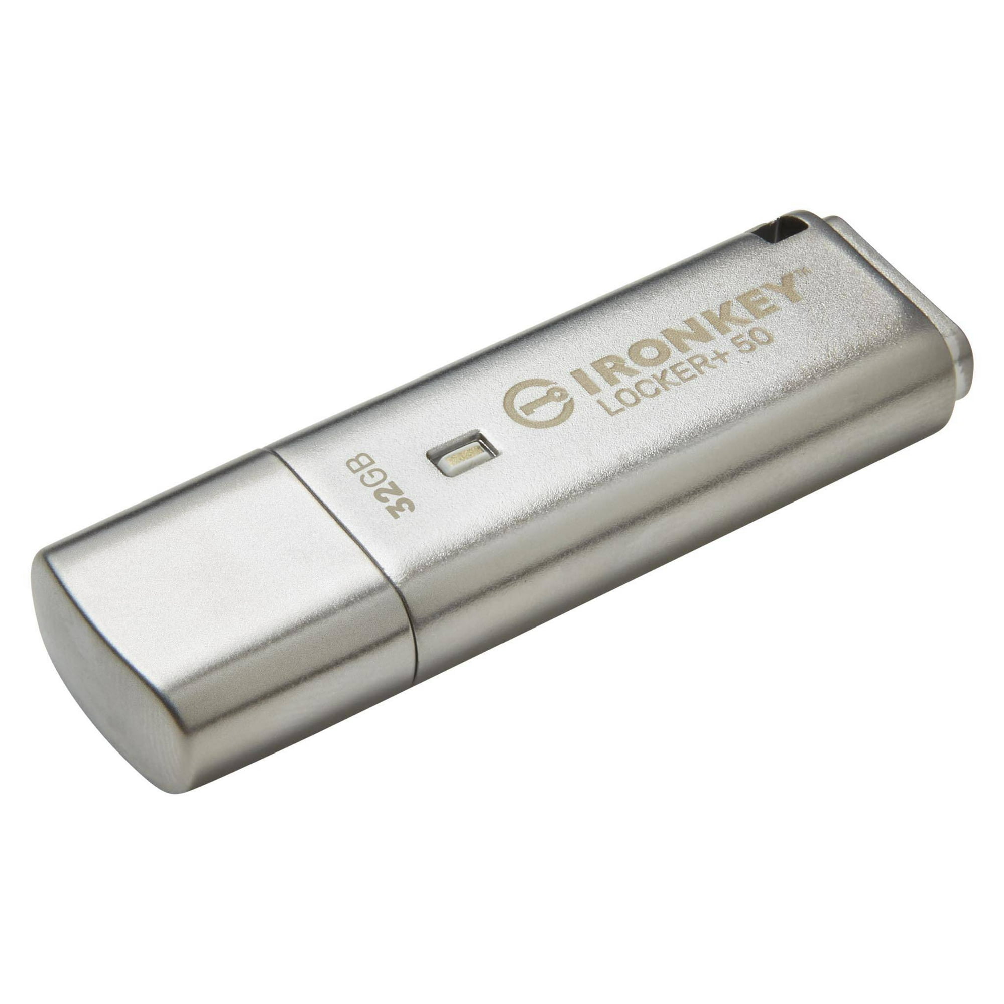 Pendrive Kingston Ironkey Locker+ 50 32 Gb 3.2 Gen 1 Plata