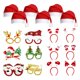 thumbnail image 4 of Gafas De Navidad Y Sombreros Set Foto Booth Props Party Santa Claus Hats 18 PCS B, 4 of 5