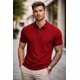 thumbnail image 1 of Polera Pique/polo Basica 100% Algodon Manga Corta 240g/m Rojo L Lisa, 1 of 3