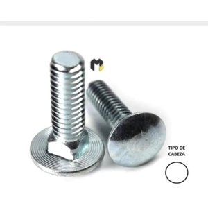 Metalfer - Perno Coche 1/4X5/8 Zn (100 Unidades)