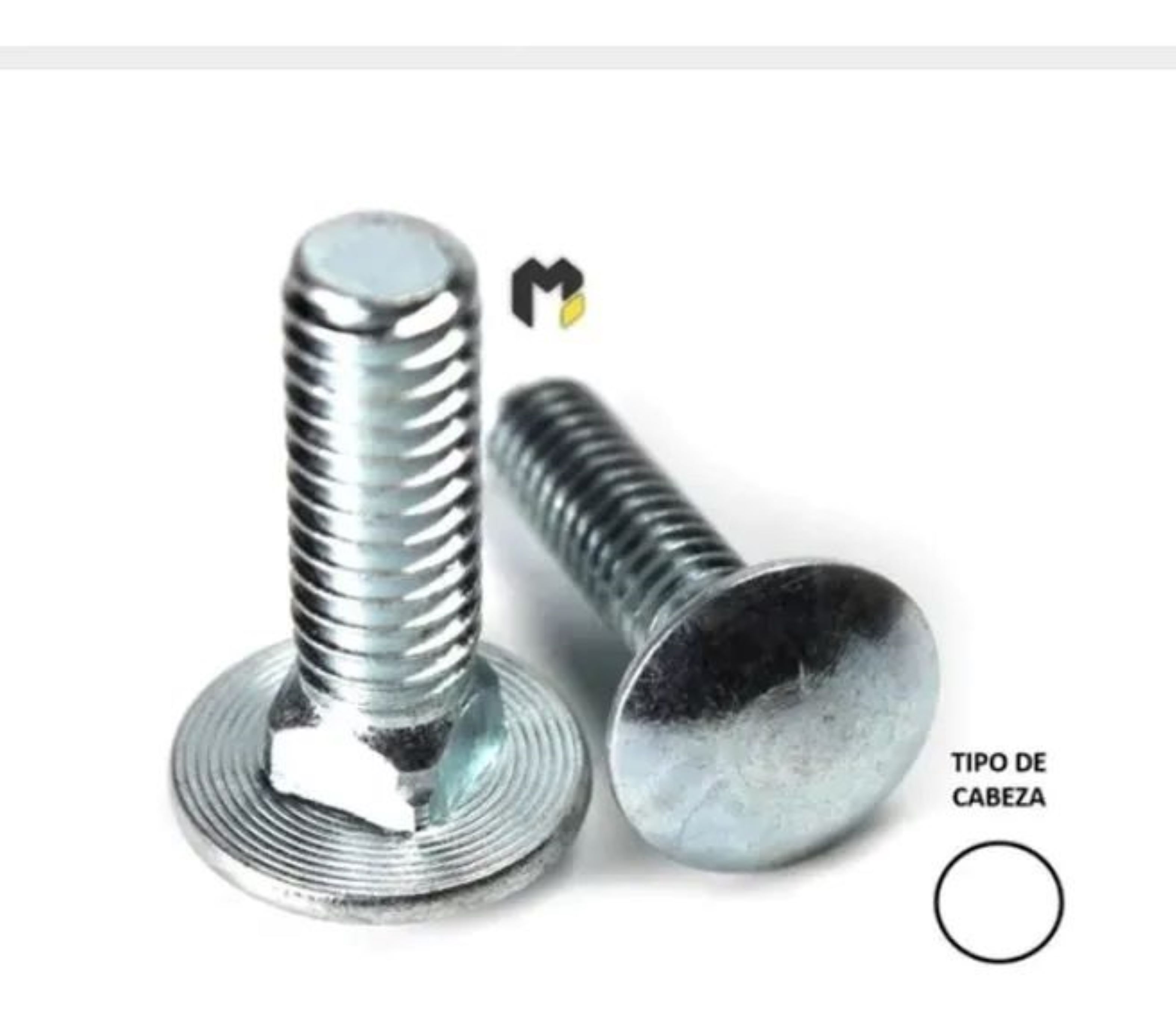 Metalfer - Perno Coche 1/4X1 Zn (100 Unidades)