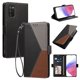 thumbnail image 2 of Cartera para Samsung Galaxy A02s en PU Tricolor, Funda con Solapa, Negro, 2 of 6