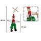 thumbnail image 2 of Títere Marioneta Payaso Pinocho Verde Con Rojo PB-C8, 2 of 3