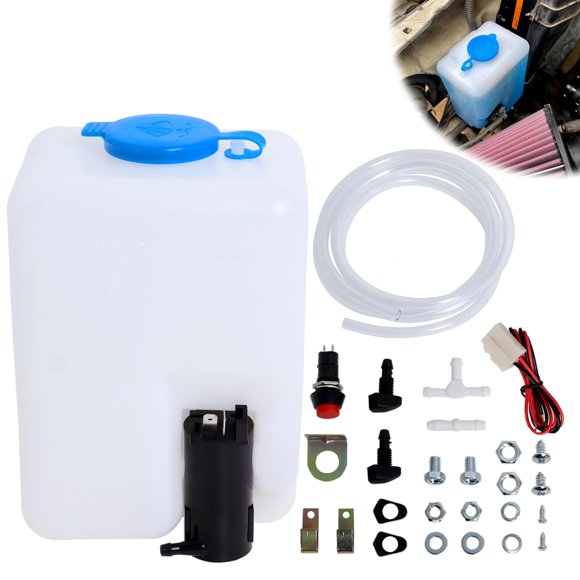 Kit de Bomba de Lavado de Parabrisas Universal Swess 12V para Coche, Camión, SUV, RV, ATV y UTV