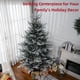 thumbnail image 3 of Árbol de Navidad HOMCOM de pino de 7.5 pies con 1218 ramas, verde, 3 of 3