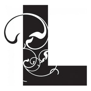 Rienda Libre Graphics - Decomural Personalised Letter Swirl Design Ws-44219