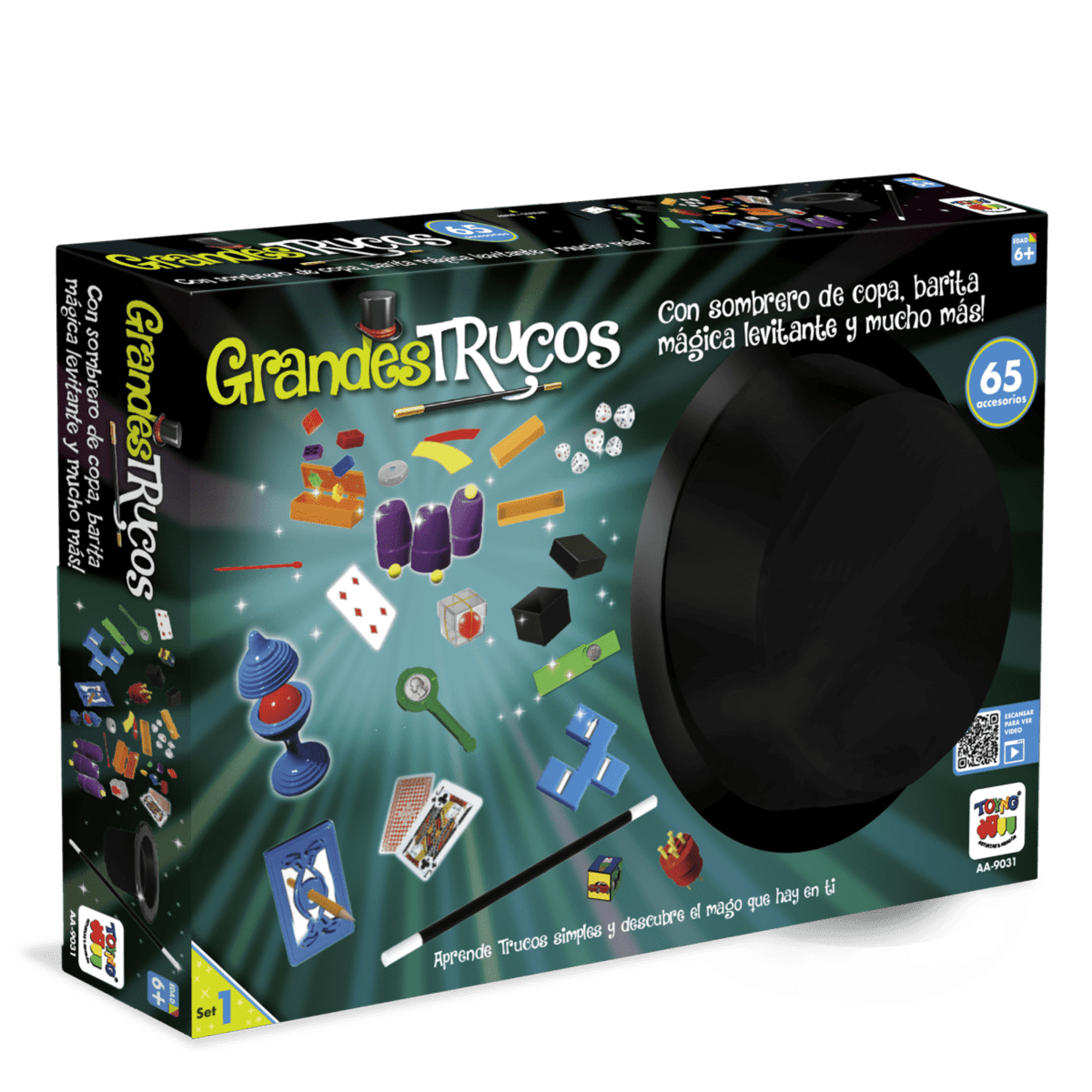 Juego De Magia Grandes Trucos Set 1 (65 Accesorios) - Toyng