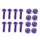 thumbnail image 3 of 8 piezas de repuesto para hardware de camión de skateboard tornillos de longboard tornillos morados, 3 of 3