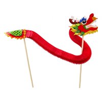 Bothyi - Año Nuevo Chino Danza Del Dragón Paquete De Material De Bricolaje Fiesta Novedad Decoraciones Estilo B