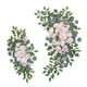 thumbnail image 3 of 2x Corona Floral Artificial De La Puerta Del Botín Hogar Rosa Telón De Fondo Boda Arco Flor, 3 of 3