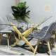 thumbnail image 4 of Mesa De Vidrio X 140 Con Patas Simil Madera, 4 of 4