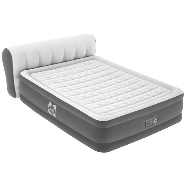 Cama hinchable Sealy Tritech Queen con cabecera y bomba de aire acondicionado integrada