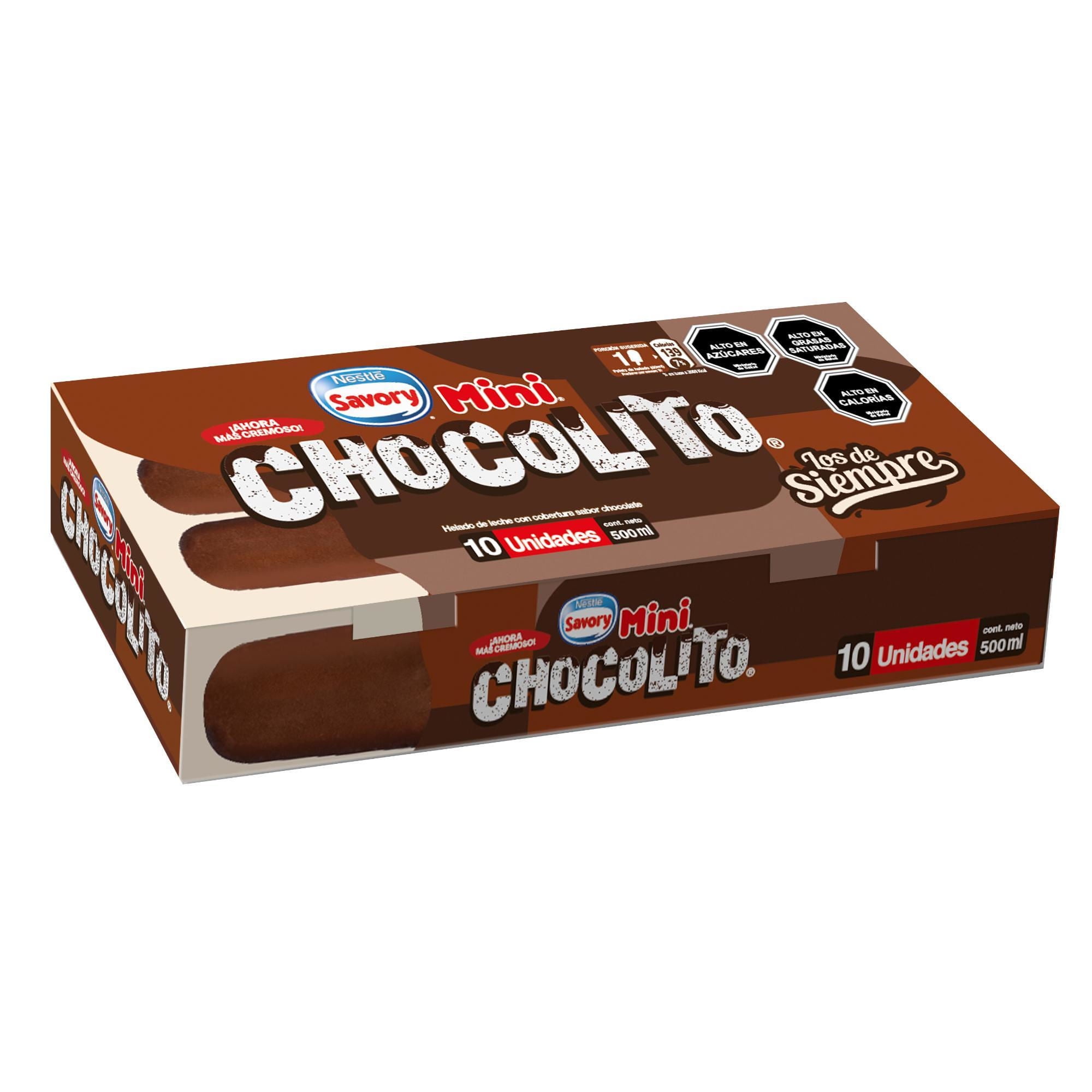 Helado Chocolito Mini Multipack 50ml X 10 Unidades 500 Ml Savory