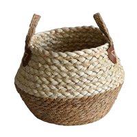 Magideal - Cestas De Almacenamiento Tejidas De Estilo Nórdico, Cesto De Ropa Cesta Tejida Decorativa Misceláneas Organizador Cesta Cesta Para Macetas, Para Sala Marrón M