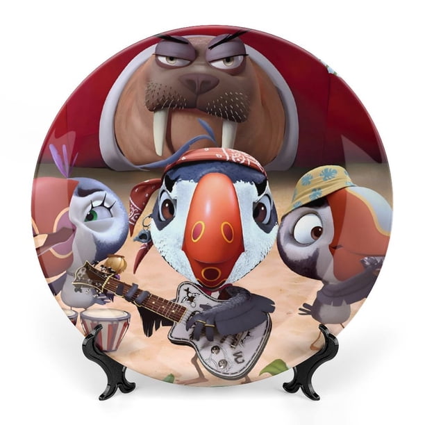 Johnny Puff Plato decorativo de porcelana fina (bone china), plato decorativo de cerámica para hogar, oficina, soporte de pared, platos decorativos para dormitorio - 6 pulgadas (15 cm)