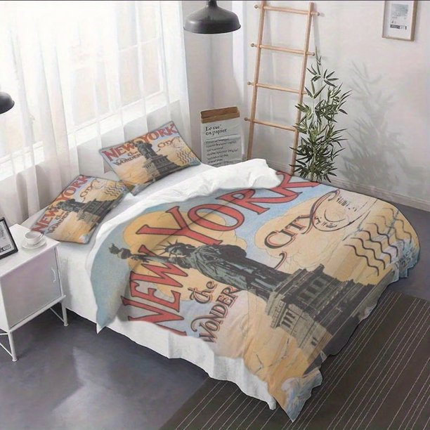 3pcs Goddess Theme Poster Duvet Cover Set - Includes (Filling Not Included) All-Season Use