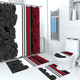 thumbnail image 1 of Set Juego De Baño 4 Piezas Con Cortina Deco Hogar Completo, 1 of 3