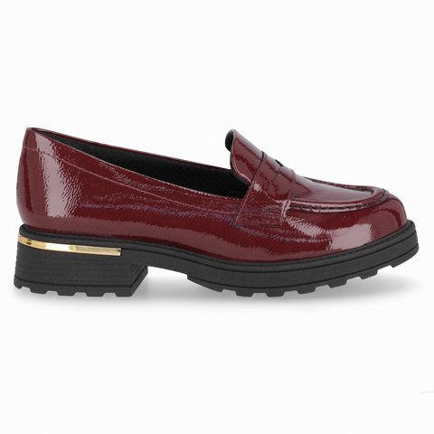 Mocasin Mujer Burdeo/Charol Gisa Piccadilly