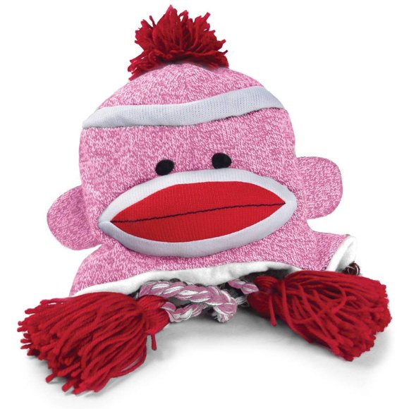 Gorro Pennington Bear Company de punto y peluche rosa para adulto