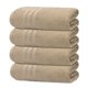 thumbnail image 1 of Toallas de baño Tens Toallas, paquete de 4 unidades, 100% algodón, color beige, 70 x 140 cm, 1 of 9
