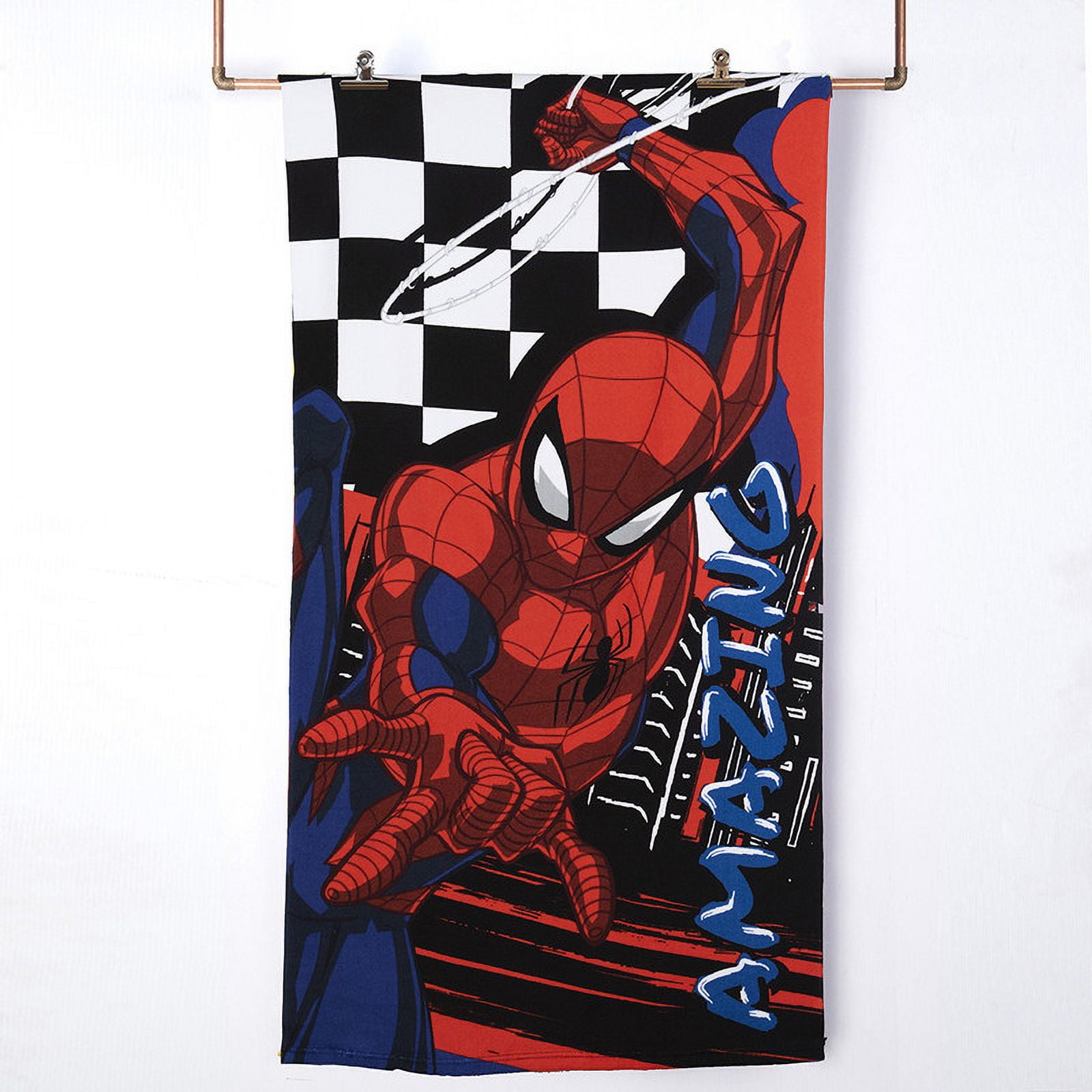 Toalla Playa C/bolso 70x140+33x42 Spiderman Amazing