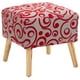 thumbnail image 1 of Pouf Alemania Gris Rojo Flocky 42x42x43 cm, 1 of 3