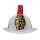 thumbnail image 1 of Casco blanco Costume Aeromax Fire Fighter con luces y sirena, 1 of 7
