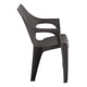 thumbnail image 5 of Silla Amplia con Brazos Rattan Reyplast Aruba Color Café Apilable, 5 of 8
