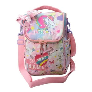 Total Click - Lonchera Mochila Bolso 29X10X17Cm Diseño Unicornio