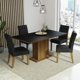 thumbnail image 1 of Juego de Comedor Madesa Cindy con 4 Sillas Marrón/Negro/Oxford, 1 of 10