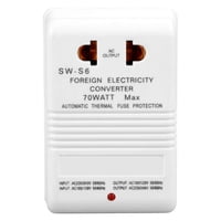 Transformador Convertidor De Tensión Walfront 70W 110V/120V A 220V/240V