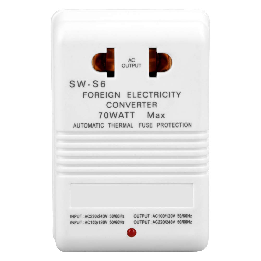 Transformador Convertidor De Tensión Walfront 70W 110V/120V A 220V/240V