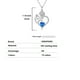 thumbnail image 3 of Collar 925 Sterling Silver Birthstone Rose Flower Heart Pendant 18+2, 3 of 6