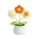 thumbnail image 2 of Mini Plantas Artificiales En Maceta Lindas Flores Tejidas A Mano Para Estante De Escritorio Estilo De Hogar B, 2 of 3
