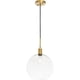 thumbnail image 4 of Lámpara Colgante Living District LD6209BR Globo de Latón 33 cm, 4 of 9