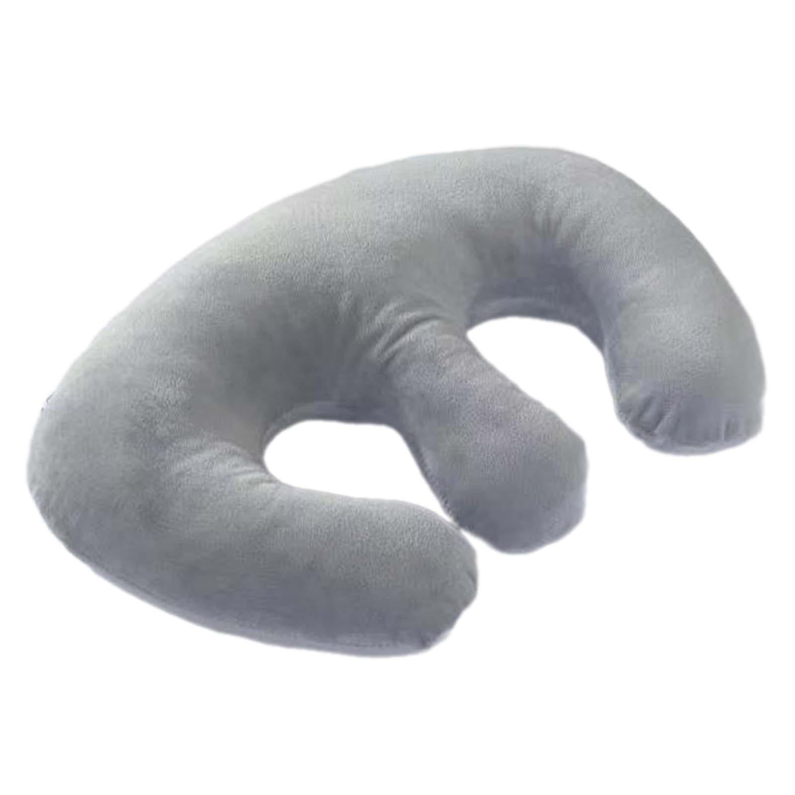 Magideal - Almohada Para El Pecho, Cojín De Almohada De Masaje, Relajante Corporal, Almohada Hueca, Almohada De Apoyo Para El Pecho Para Salón De Belleza Para Do Gris