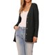 thumbnail image 4 of INSPIRE CHIC Cárdigan de suéter casual para mujer con tejido de punto retorcido para otoño e invierno XS Negro, 4 of 6