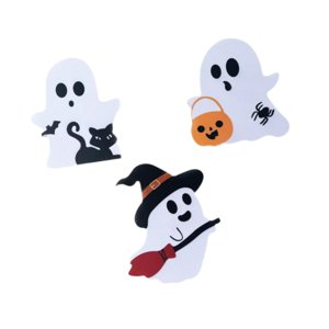 Bothyi - Colección De 3 Piezas De Decoración De Fantasmas De Halloween Para La Entrada, La Sala De Estar Y El Escritorio.